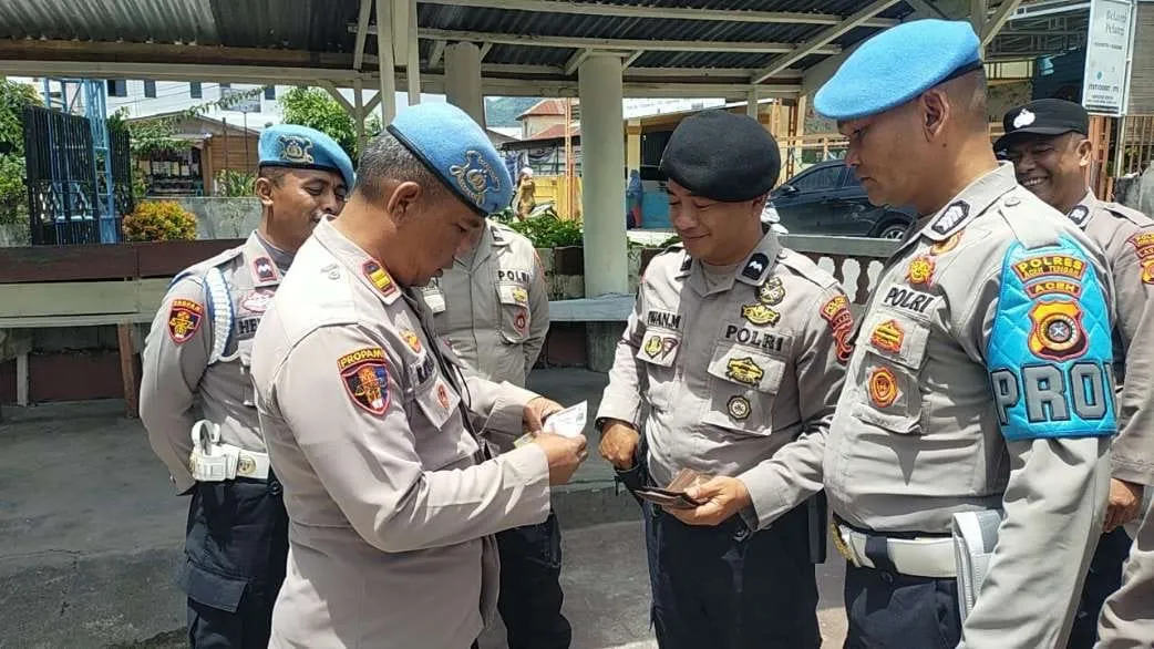 Propam Polres Aceh Tengah Gelar Gaktibplin, Wujudkan Disiplin dan Profesionalisme Anggota