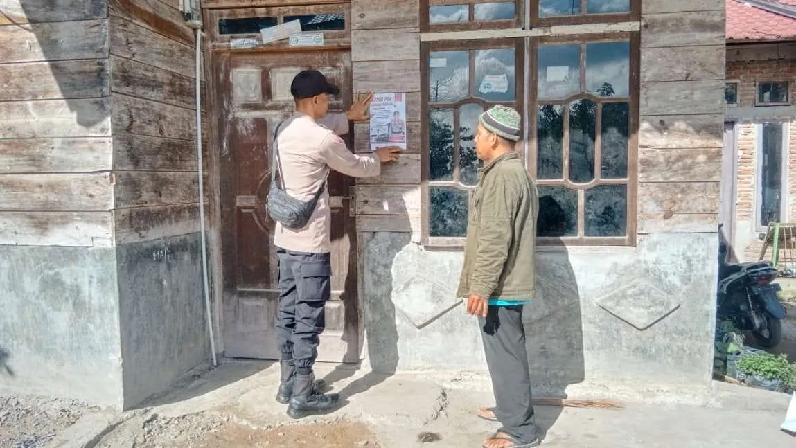 Permudah Warga Mengadu, Polsek Kute Panang Sebar Brosur “Lapor Pak Kapolres” di Lokasi Strategis