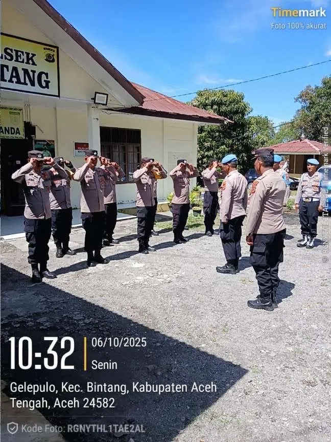 Propam Polres Aceh Tengah Laksanakan Program Quick Wins dan Gaktibplin di Polsek Bintang