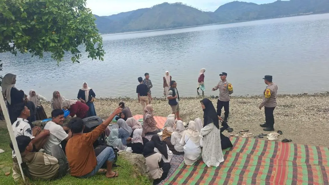 Hadirkan Rasa Aman, Polsek Kota Takengon Gelar Patroli di Tempat Wisata