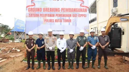Polres Kutai Timur Laksanakan Groundbreaking SPPG MBG Serentak se-Indonesia
