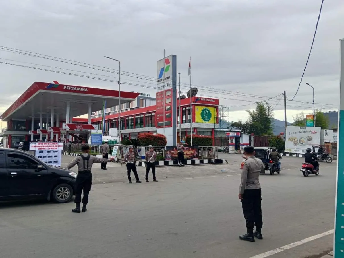 Polres Aceh Tengah Siagakan Personel, Pelayanan dan Rekayasa Lalu Lintas di SPBU Makin Optimal