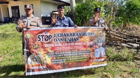 Polsek Pegasing Gencarkan Himbauan Cegah Karhutla di Wilayah Hukum Polsek Pegasing