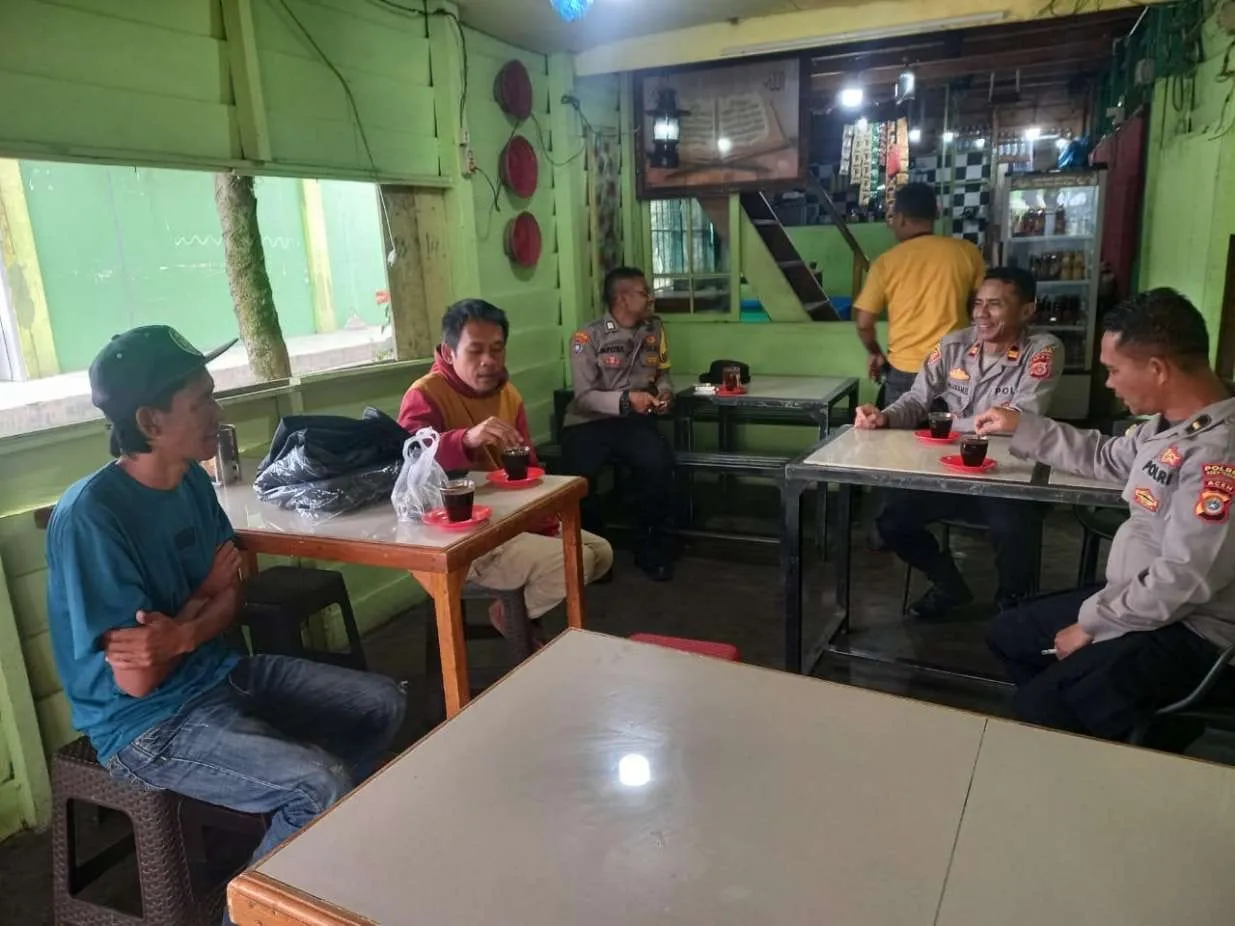 Kapolsek Pegasing Ajak Masyarakat Ngopi Pagi, Bahas Kamtibmas Lebih Akrab
