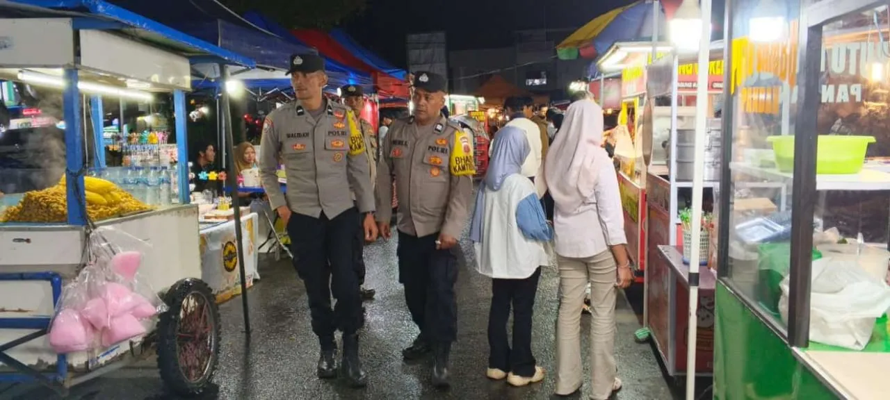 Polsek Lut Tawar Gencarkan Patroli, Jaga Kamtibmas di Tempat Keramaian