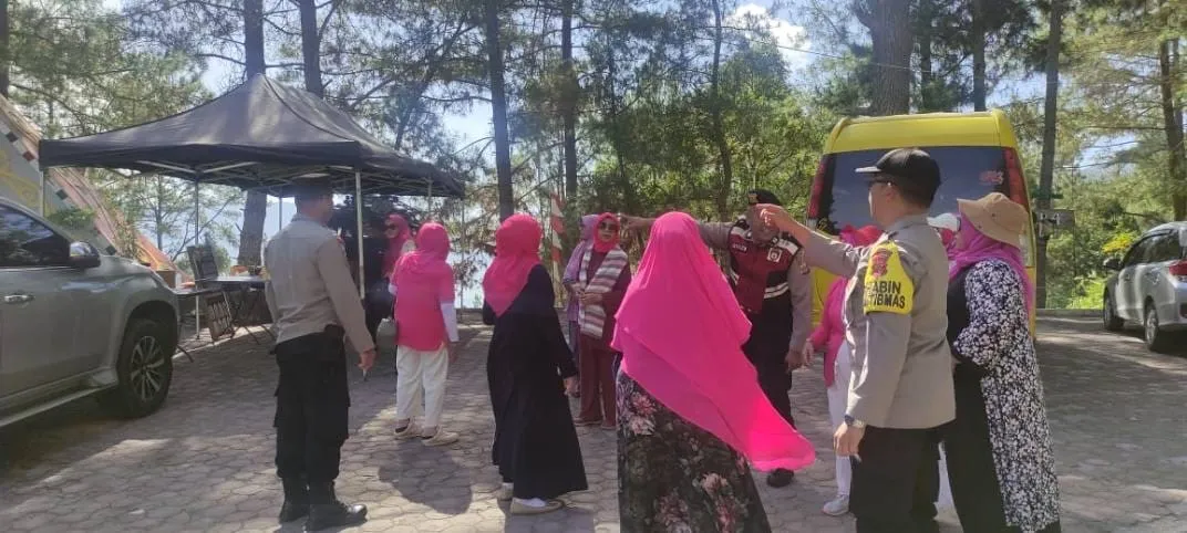 Polsek Lut Tawar Patroli Objek Wisata, Wujudkan Rasa Aman bagi Pengunjung