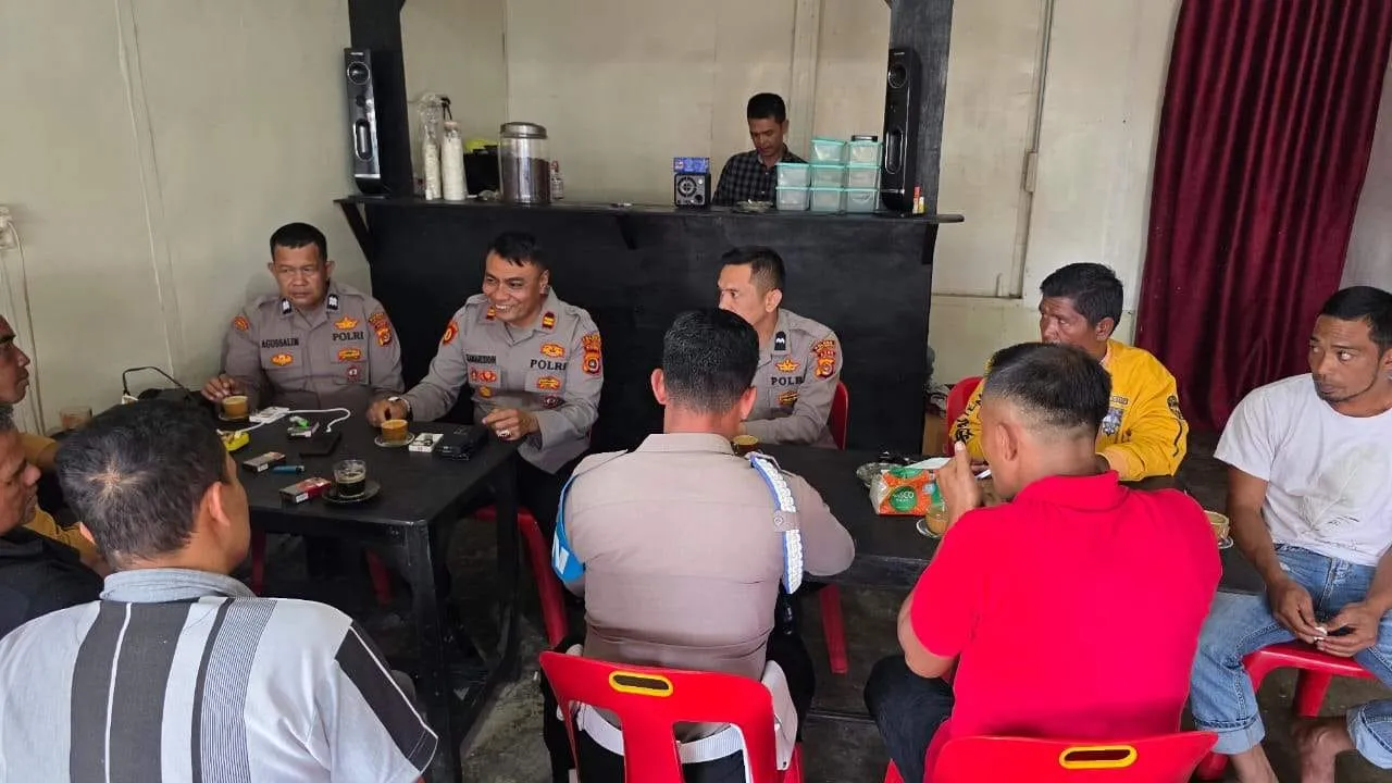 Lewat Kupi Soboh, Kapolsek Kute Panang Ajak Masyarakat Aktif Wujudkan Kamtibmas Kondusif