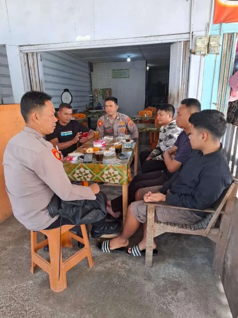 Ngopi Bareng Warga, Polsek Jagong Jeget Dengar Langsung Aspirasi dan Ajak Jaga Lingkungan yang Kondusif