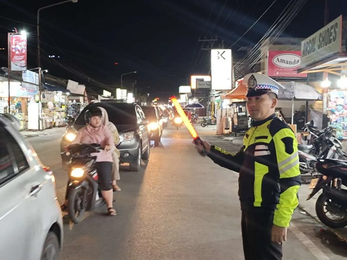 Satlantas Polres Aceh Tengah Sisir Jalanan Takengon di Malam Hari, Pastikan Lalin Aman dan Kondusif
