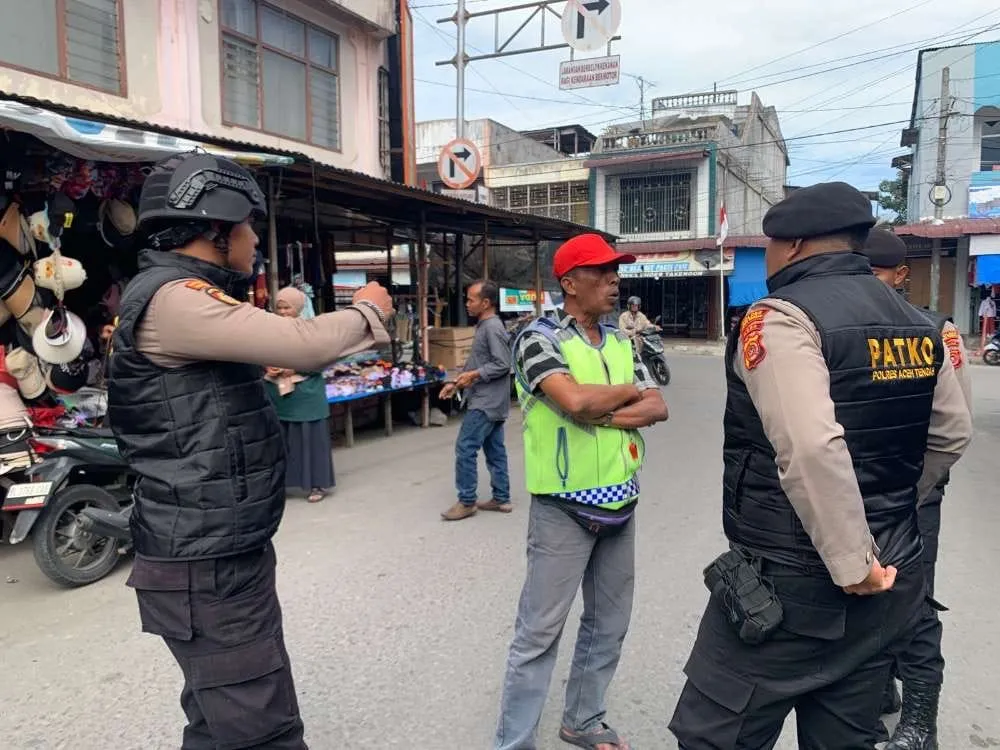 Samapta Polres Aceh Tengah Terus Gencarkan Patko, Cegah Premanisme dan Berbagai Guantibmas