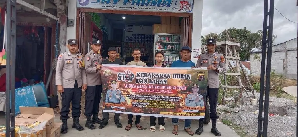 Polsek Ketol Sosialisasikan Maklumat Kapolres Aceh Tengah, Warga Dihimbau Jaga Kamtibmas dan Hindari Bakar Lahan