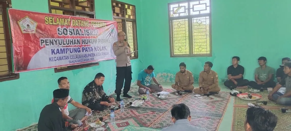 Kapolsek Celala Sosialisasi Bahaya Narkoba hingga Judi Online kepada Pemuda dan Masyarakat