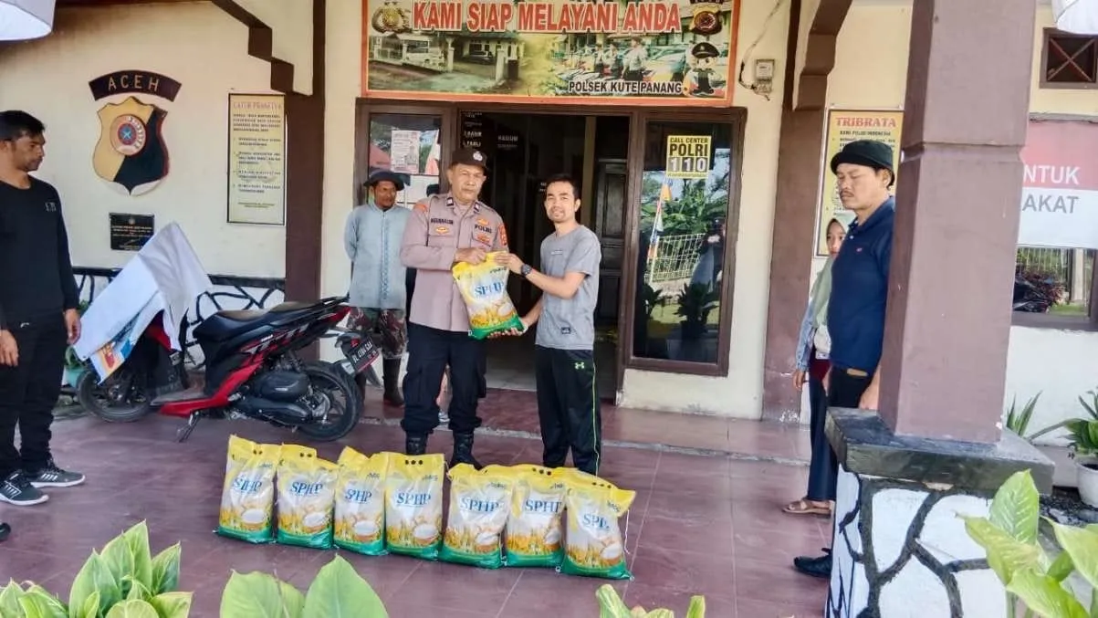 Jelang HUT RI ke-80, Polsek Kute Panang Salurkan 120 Sak Beras Premium Lewat Gerakan Pangan Murah