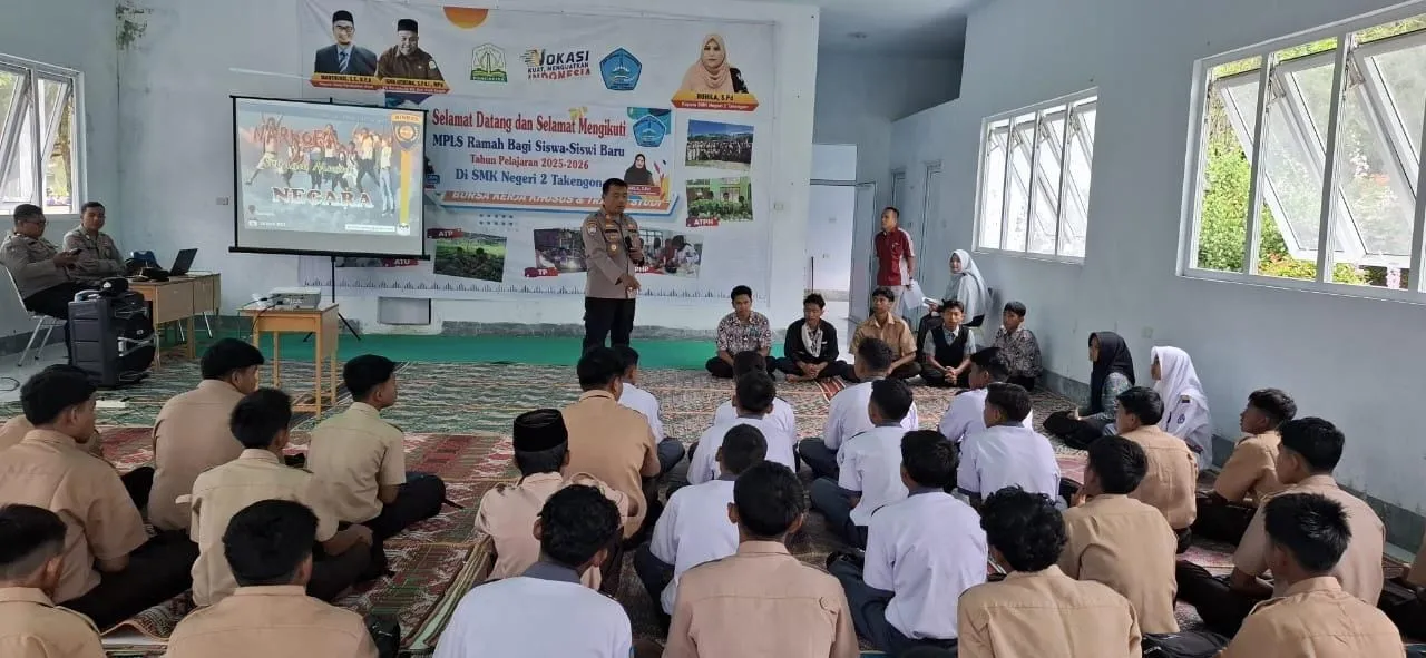 Saweu Sikula, Kasat Binmas Sosialisasi Bahaya Narkoba, Medsos, Judol, dan Bullying di SMK Negeri 2 Takengon