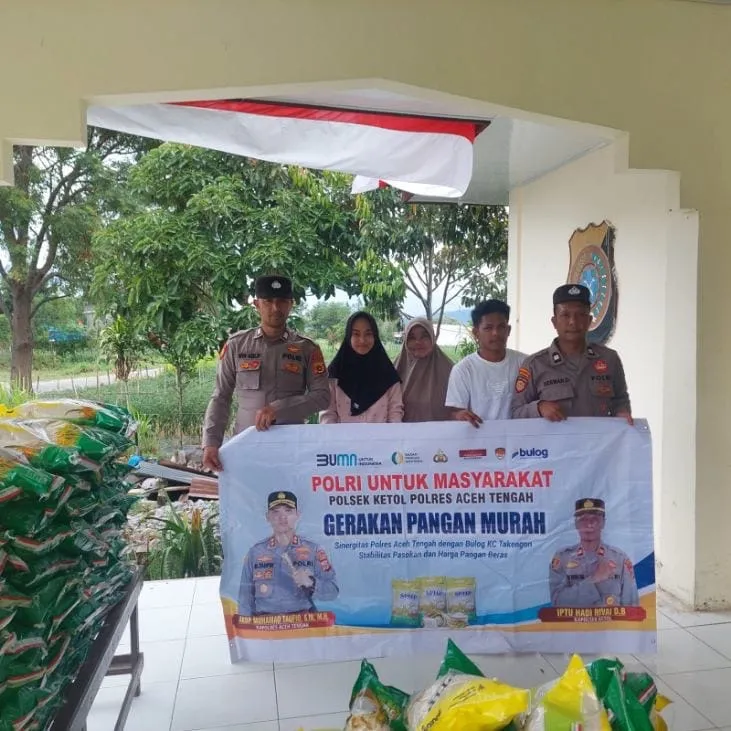 Polsek Ketol Salurkan Beras SPHP dalam Gerakan Pangan Murah, Wujud Kepedulian Polri terhadap Stabilitas Harga