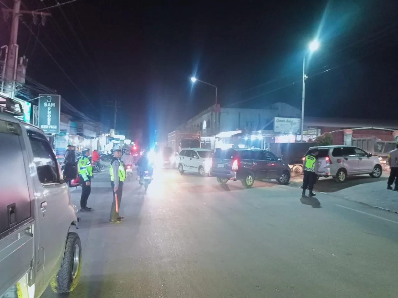 Pastikan Kelancaran Arus Lalu Lintas dan Kenyamanan Warga, Satlantas Polres Aceh Tengah Gelar Patroli Malam