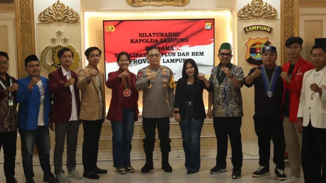 Kapolda Lampung Ajak Mahasiswa dan OKP jadi Agen Perdamaian dan Pengawal Demokrasi