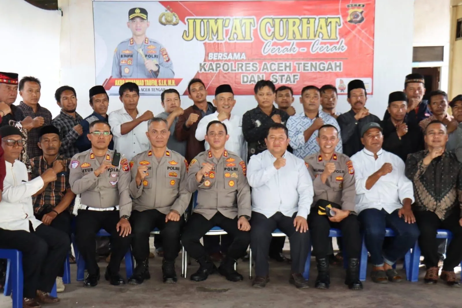 Jumat Curhat Bersama Reje se-Kecamatan Lut Tawar, Kapolres Aceh Tengah Dengar Aspirasi dan Beri Solusi