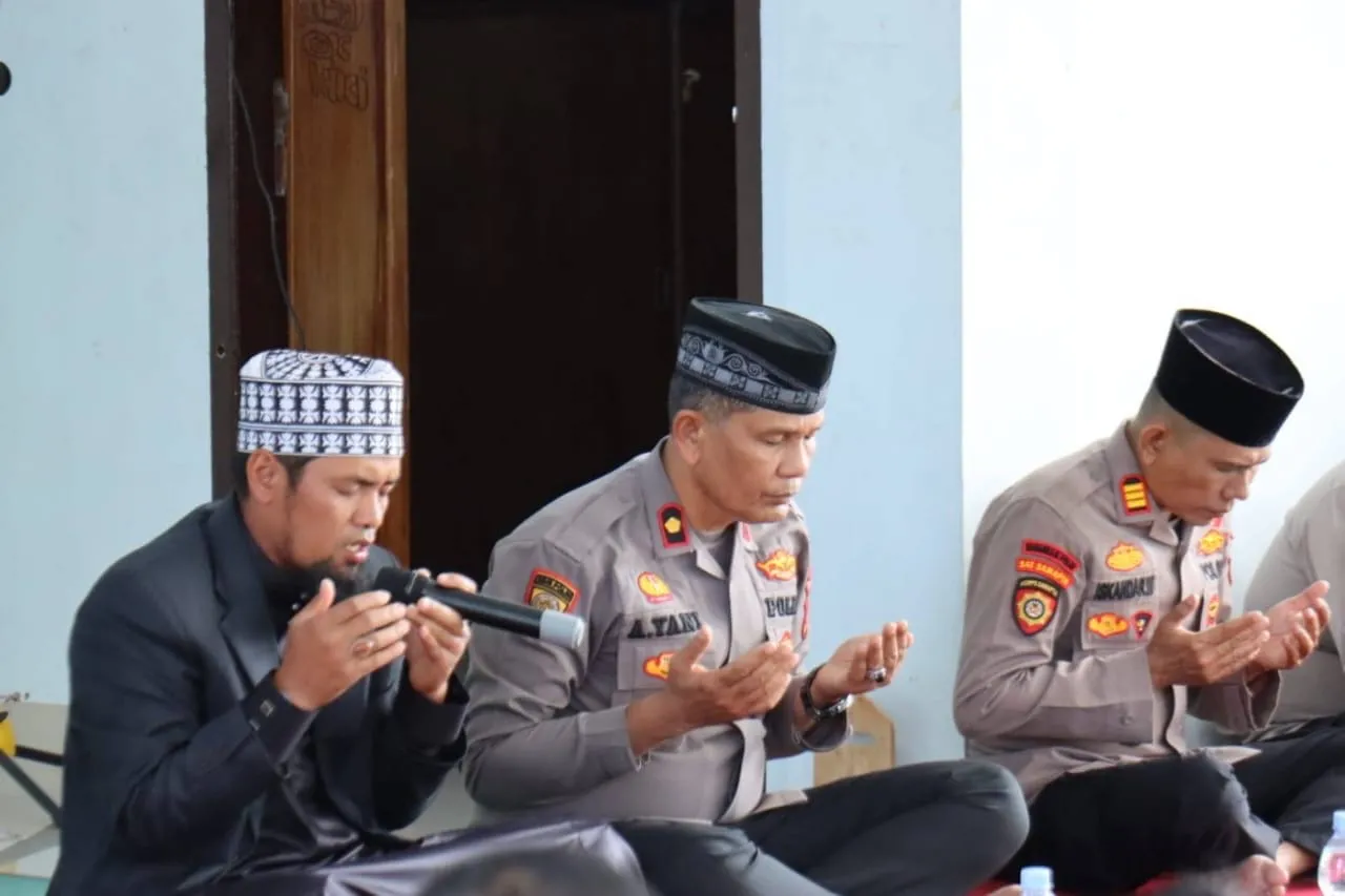 Doa Bersama untuk Keselamatan Anggota, Polres Aceh Tengah Tebar Kekhusyukan